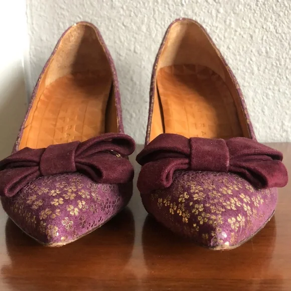 Chie Mihara Purple and Gold Heels 40 - Picture 3 of 12